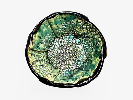 Ręcznie robiona miska do golenia Dragon Lazur Stone 2 – ceramika artystyczna handmade