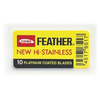 Żyletki Feather New Hi-Stainless żółte 10 szt.
