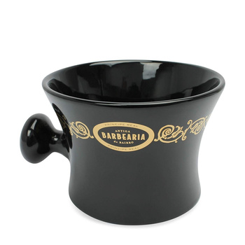 Antiga Barbearia porcelanowa miska do golenia czarna