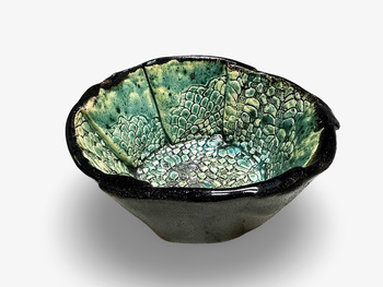 Ręcznie robiona miska do golenia Dragon Lazur Stone 2 – ceramika artystyczna handmade