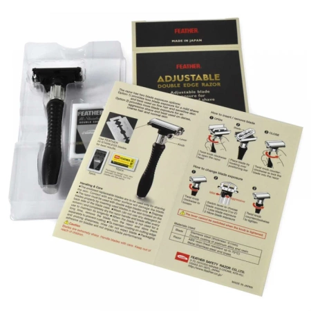 Feather Adjustable Double Edge Razor – Regulowana Maszynka do Golenia na Żyletki