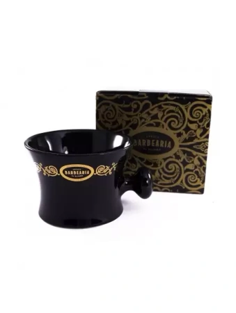 Antiga Barbearia porcelanowa miska do golenia czarna