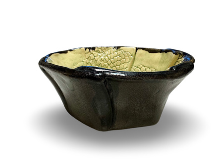 Ręcznie robiona miska do golenia Dragon Ice Stone – ceramika artystyczna handmade