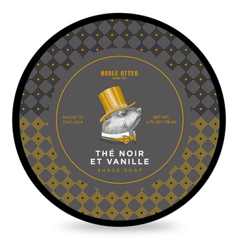Noble Otter mydło do golenia Thé Noir et Vanille 118ml