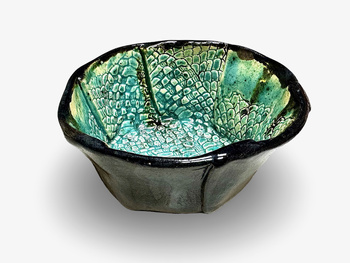 Ręcznie robiona miska do golenia Dragon Lazur Stone – ceramika artystyczna handmade