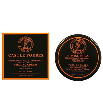Castle Forbes mydło do golenia Cedarwood  Sandalwood 200ml