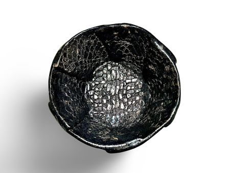 Ręcznie robiona miska do golenia Dragon Black – ceramika artystyczna handmade