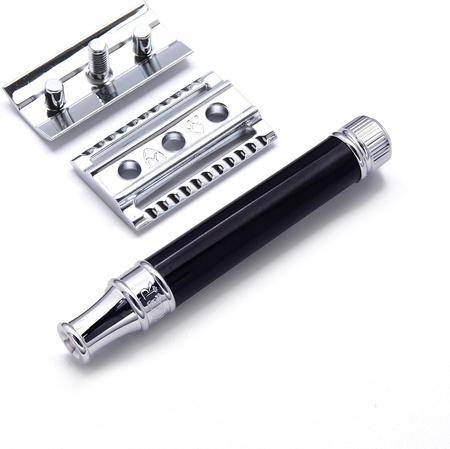 Edwin Jagger DE86RC Black Rubber maszynka na żyletki