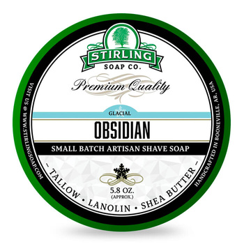 Stirling Soap Co mydło do golenia Glacian Obsidian 170ml