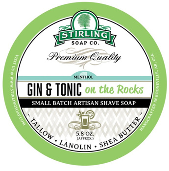 Stirling Soap Co mydło do golenia Gin & Tonic on the rocks 170ml