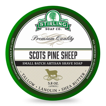 Stirling Soap Co mydło do golenia Scots Pine Sheep 170ml