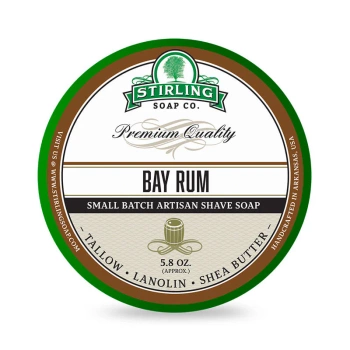 Stirling Soap Co mydło do golenia Bay Rum 170ml