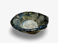 Ręcznie robiona miska do golenia Dragon Midnight – ceramika artystyczna handmade