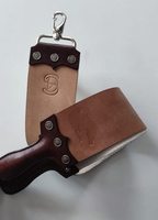 Pas do wecowania brzytwy 7cm Cordovan d-ring brązowy