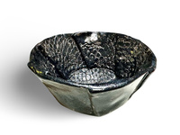 Ręcznie robiona miska do golenia Dragon Black – ceramika artystyczna handmade