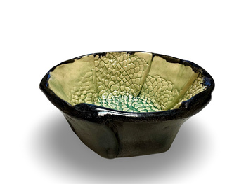 Ręcznie robiona miska do golenia Dragon Ice Stone – ceramika artystyczna handmade