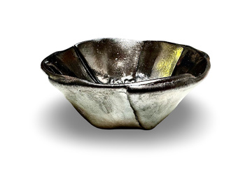 Ręcznie robiona miska do golenia Silver Stone – ceramika artystyczna handmade